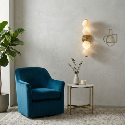 Mirora Alabaster Wall Sconce
