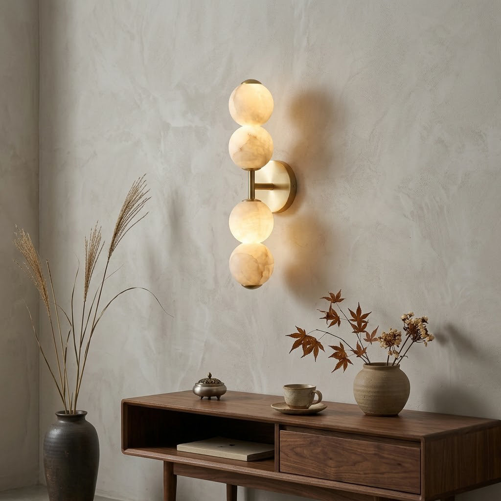 Mirora Alabaster Wall Sconce