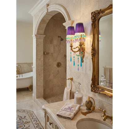 Perky Peacock Wall Sconce