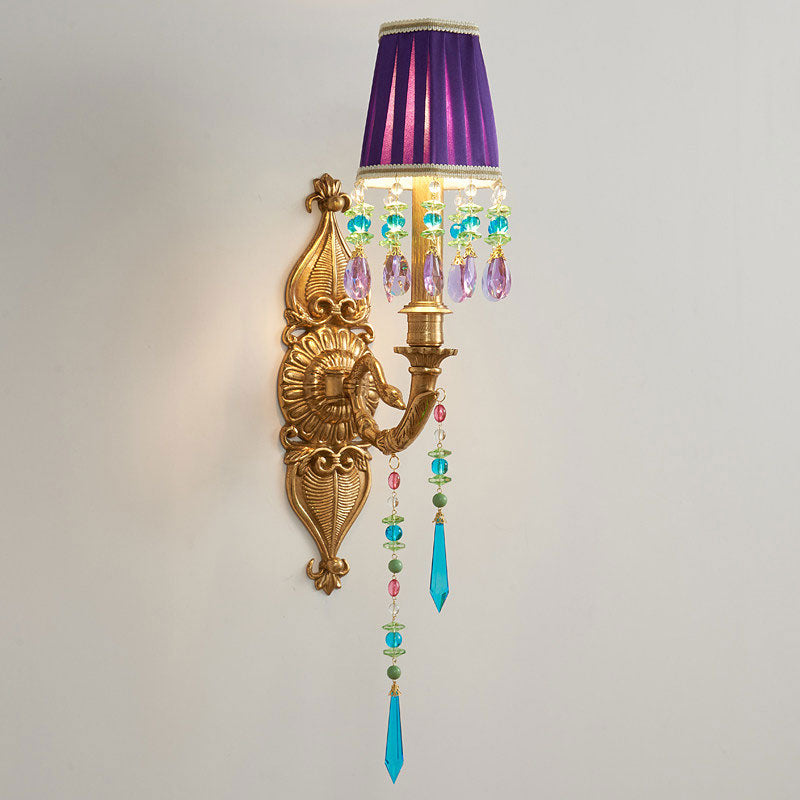 Perky Peacock Wall Sconce