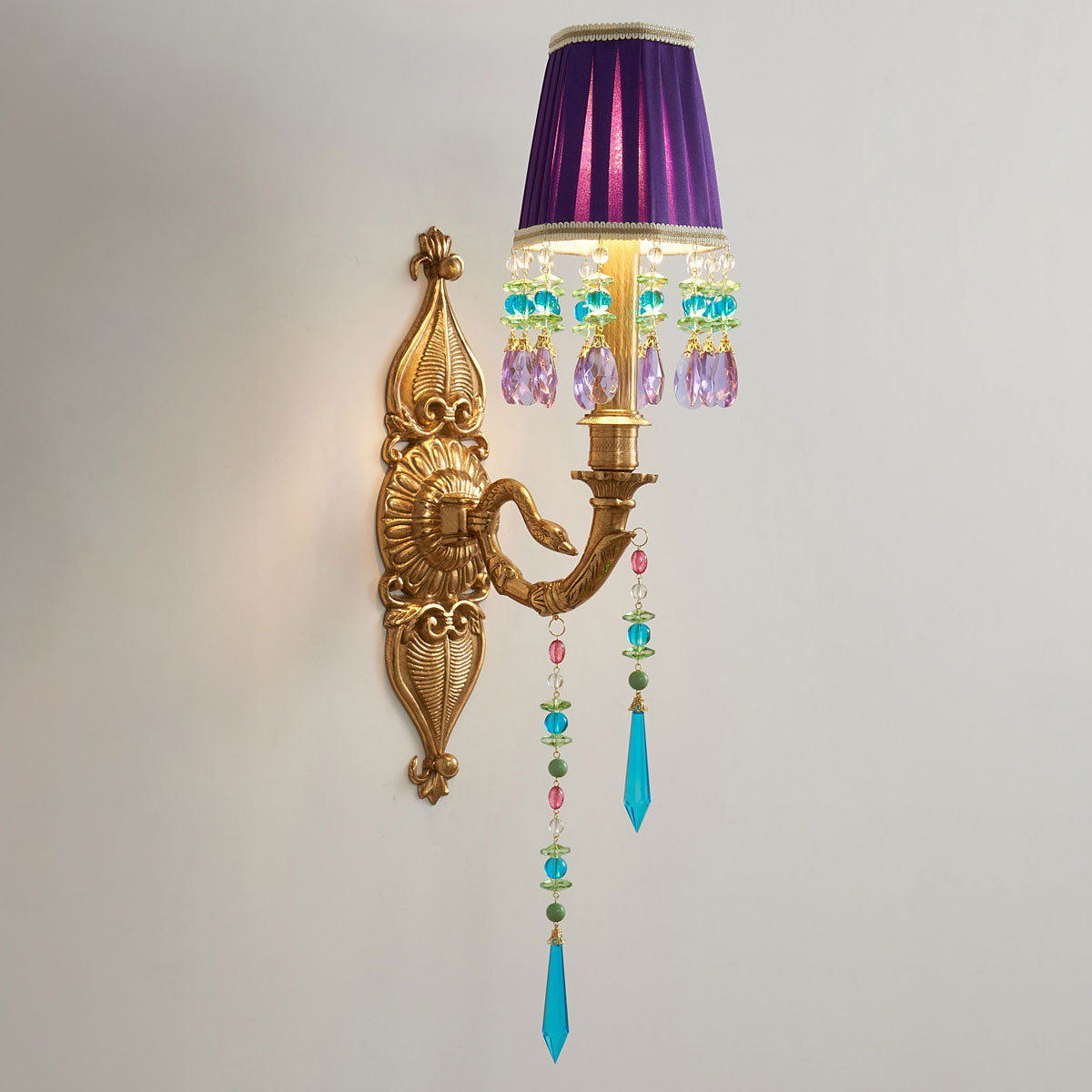 Perky Peacock Wall Sconce