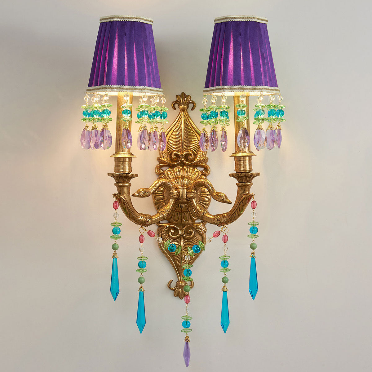 Perky Peacock Wall Sconce