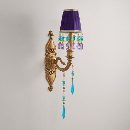 Perky Peacock Wall Sconce