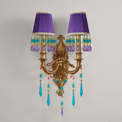 Perky Peacock Wall Sconce