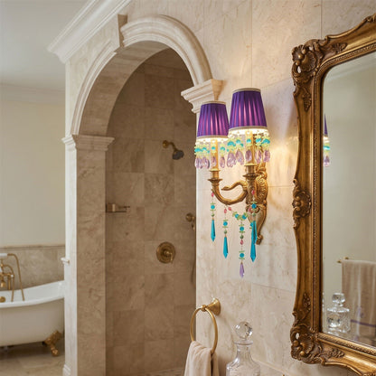 Perky Peacock Wall Sconce
