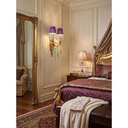 Perky Peacock Wall Sconce