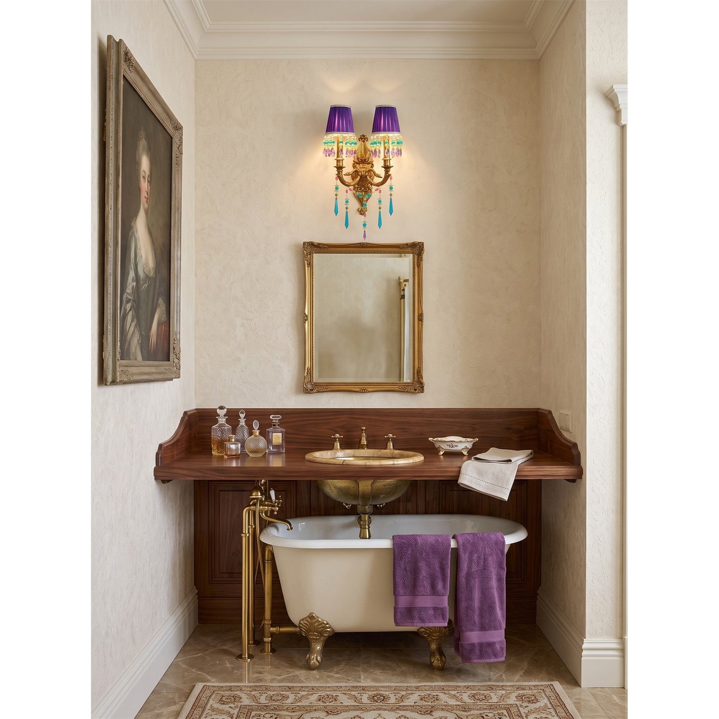 Perky Peacock Wall Sconce