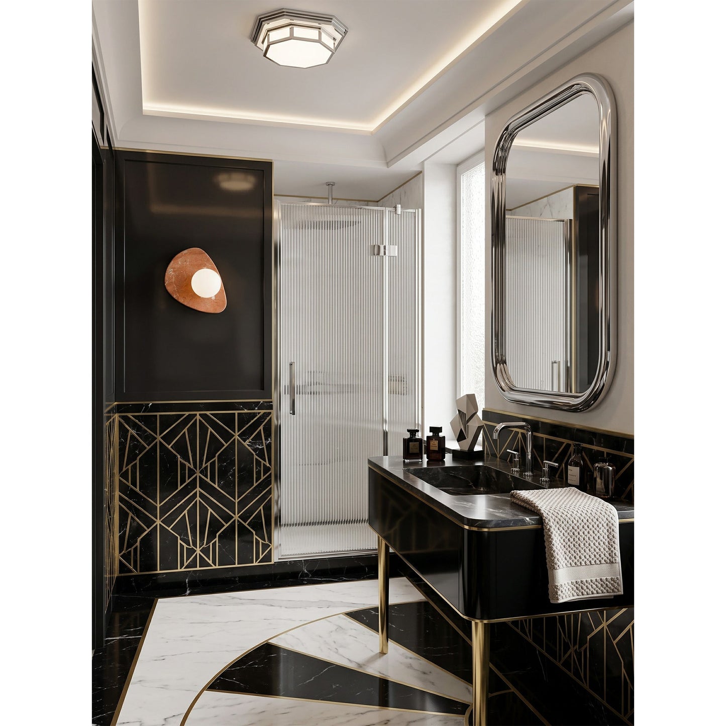 Pelune Marble Wall Sconce