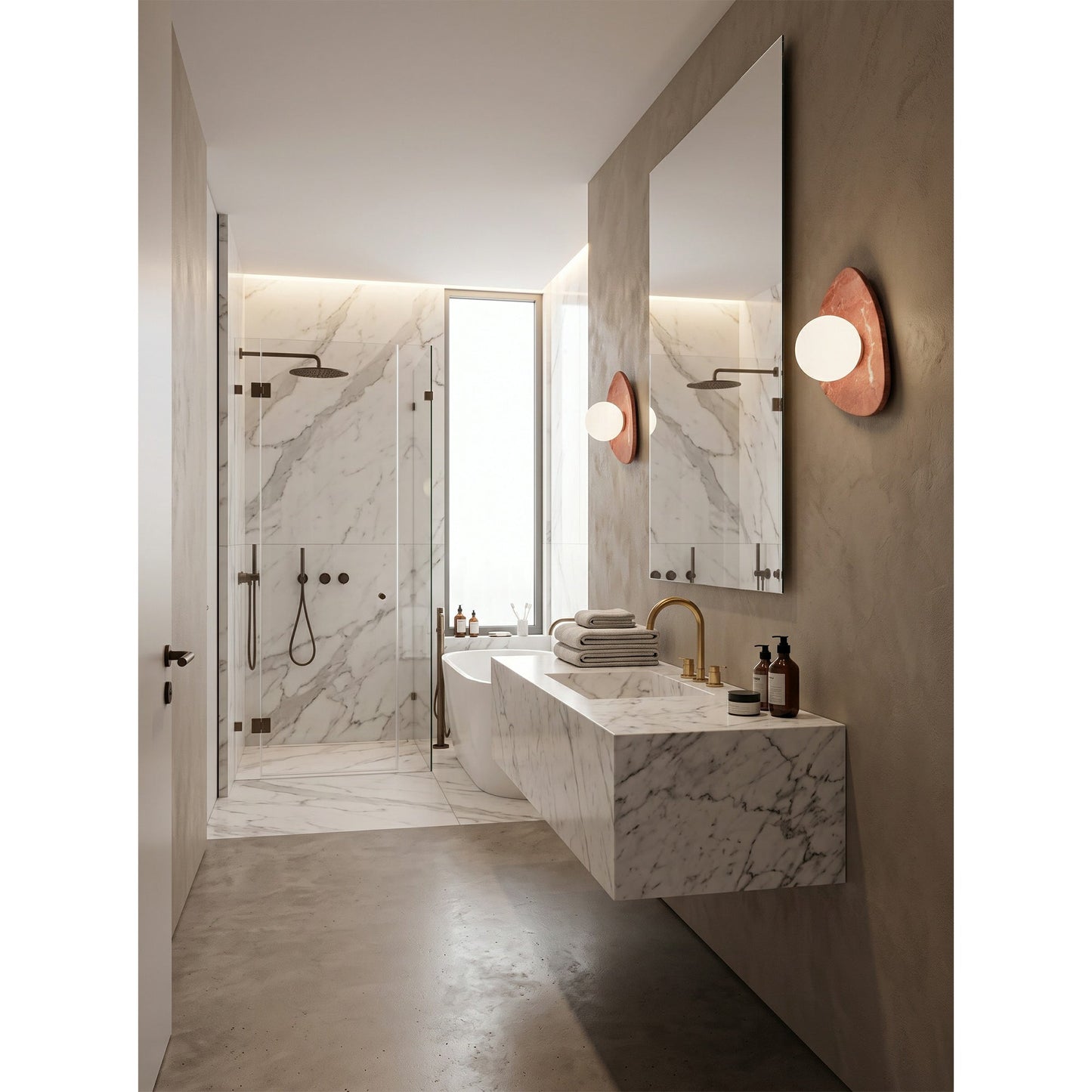 Pelune Marble Wall Sconce