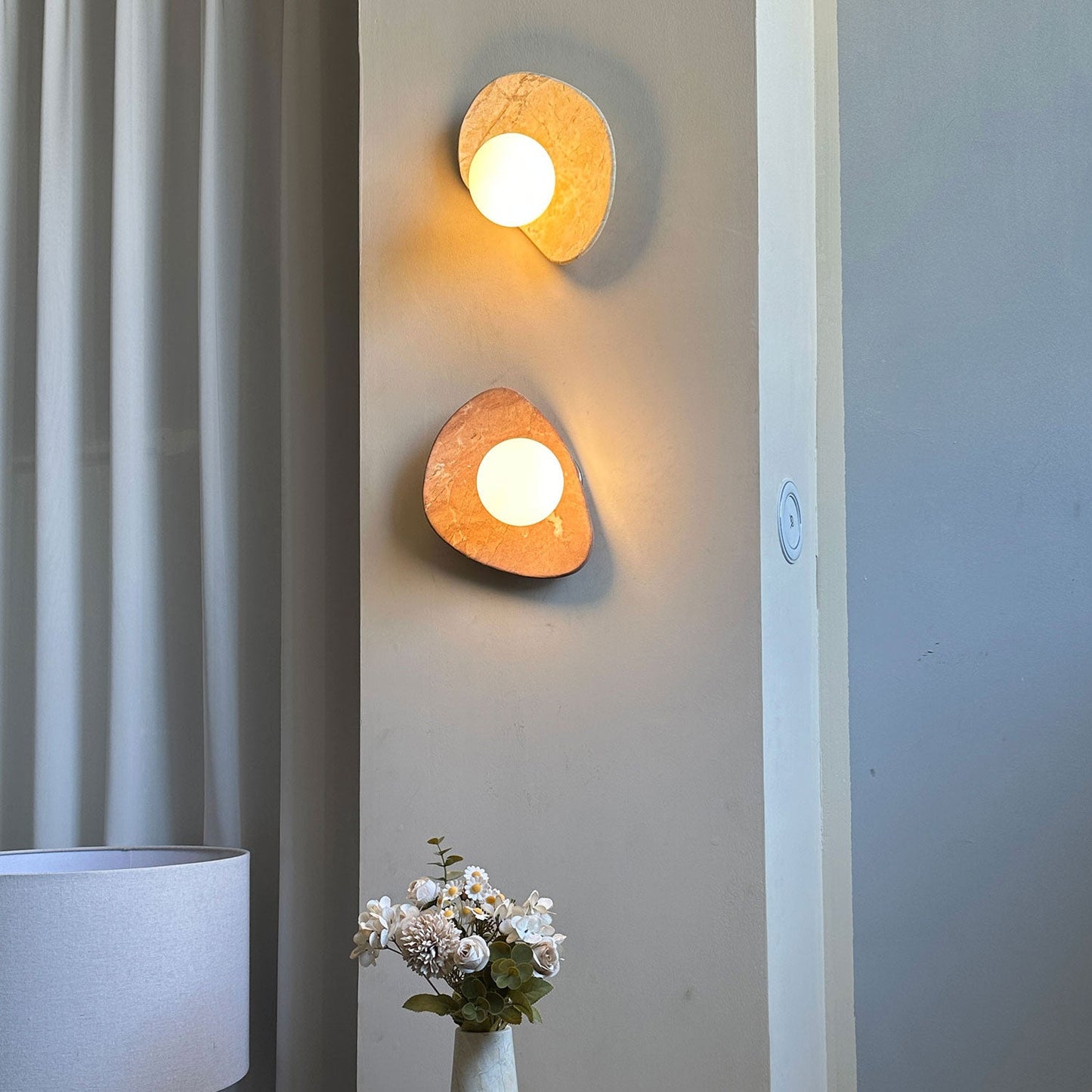 Pelune Marble Wall Sconce