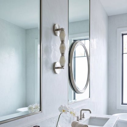 Pillar Diamond Alabaster Wall Sconce