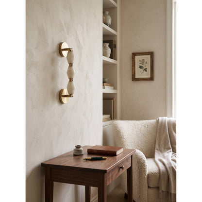 Pillar Diamond Alabaster Wall Sconce