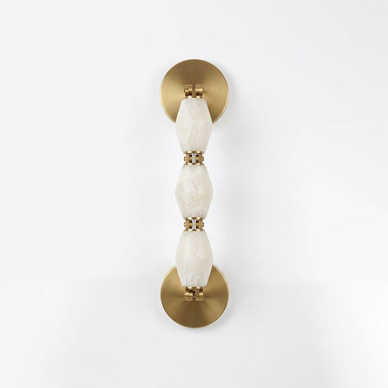 Pillar Diamond Alabaster Wall Sconce
