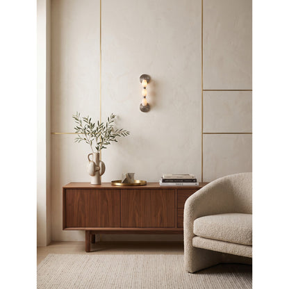 Pillar Diamond Alabaster Wall Sconce