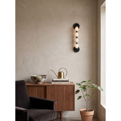 Pillar Diamond Alabaster Wall Sconce