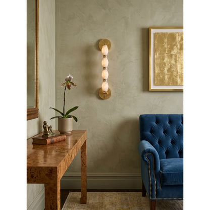 Pillar Diamond Alabaster Wall Sconce
