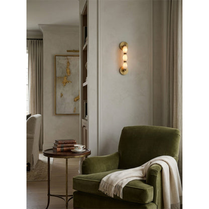 Pillar Diamond Alabaster Wall Sconce