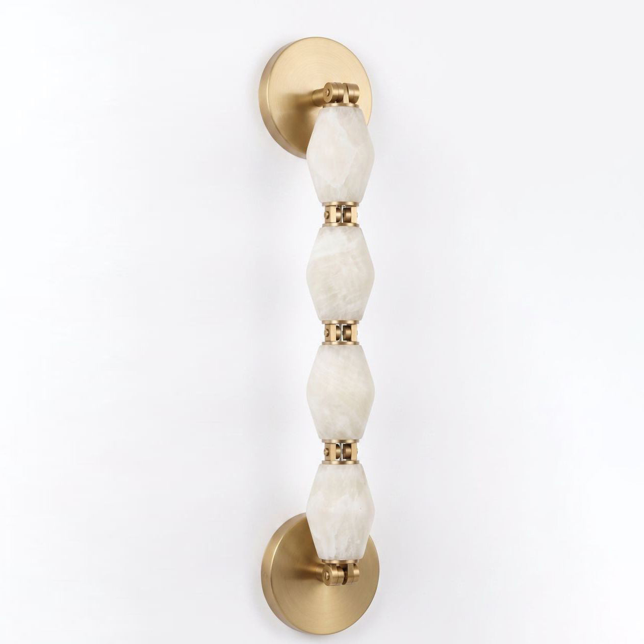 Pillar Diamond Alabaster Wall Sconce