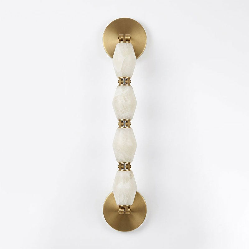 Pillar Diamond Alabaster Wall Sconce