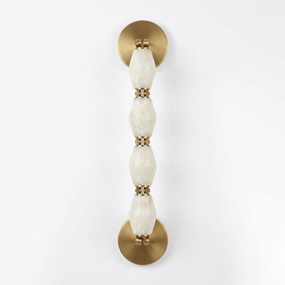 Pillar Diamond Alabaster Wall Sconce
