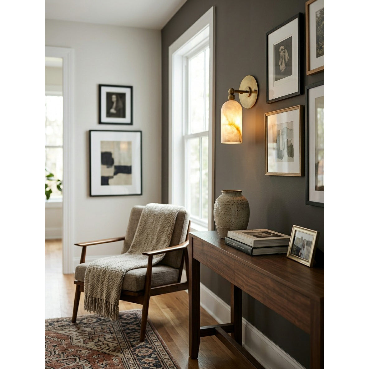 Pratt Alabaster Wall Sconce