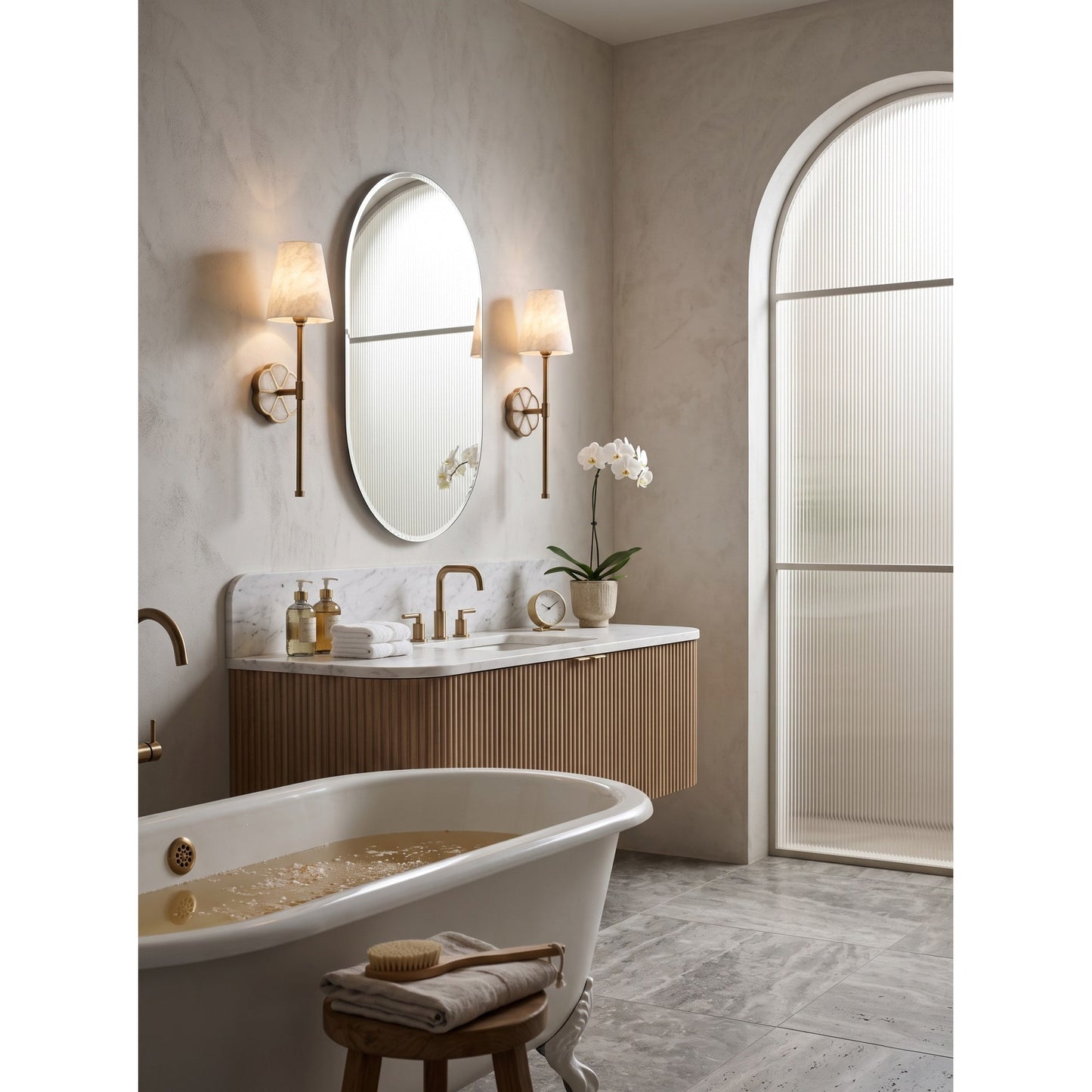 Ingrid Alabaster Wall Sconce