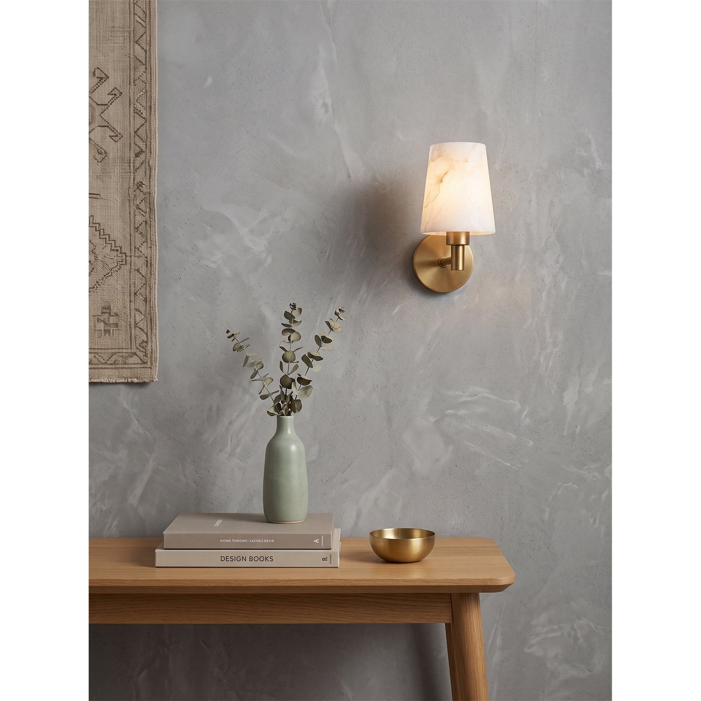 Vionon Alabaster Short Wall Sconce