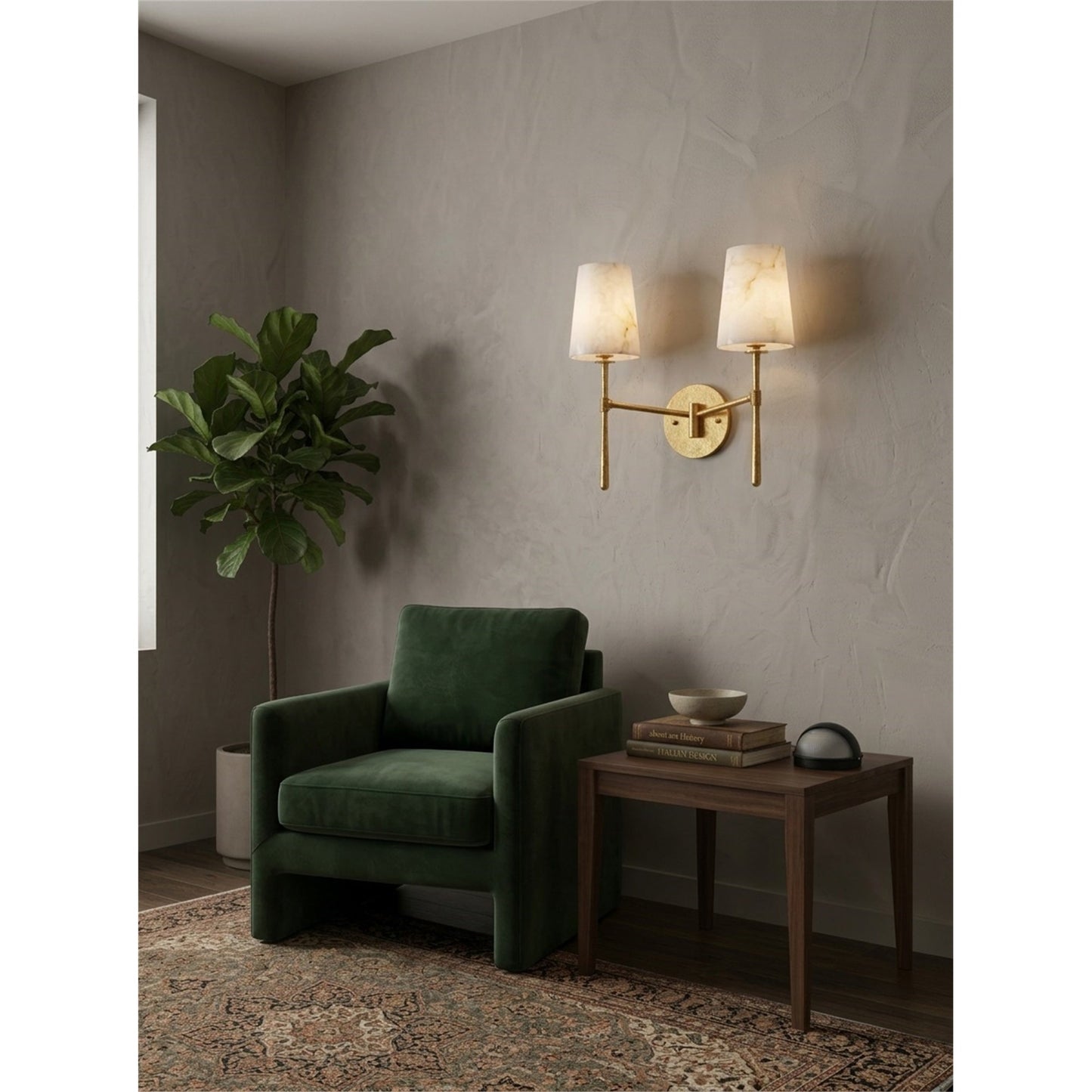 Vionon Alabaster Wall Sconce