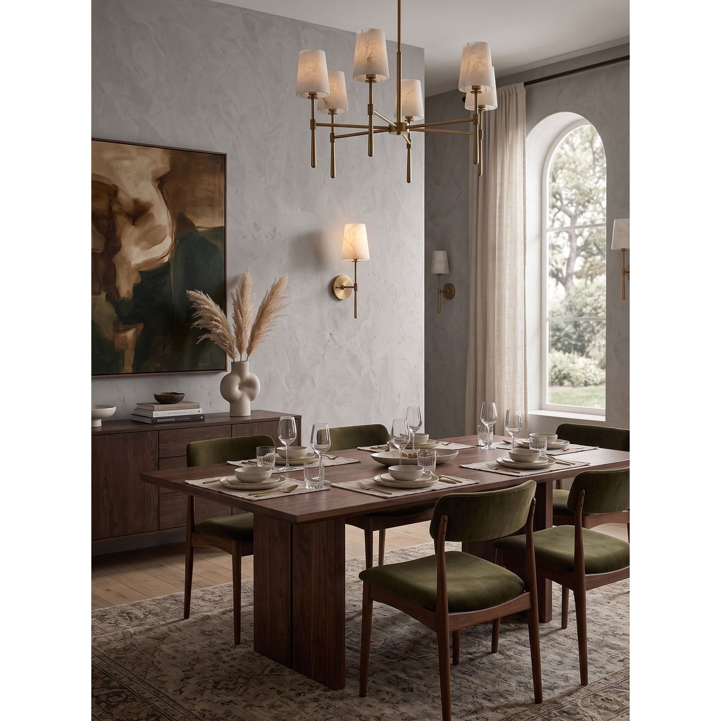 Vionon Alabaster Wall Sconce