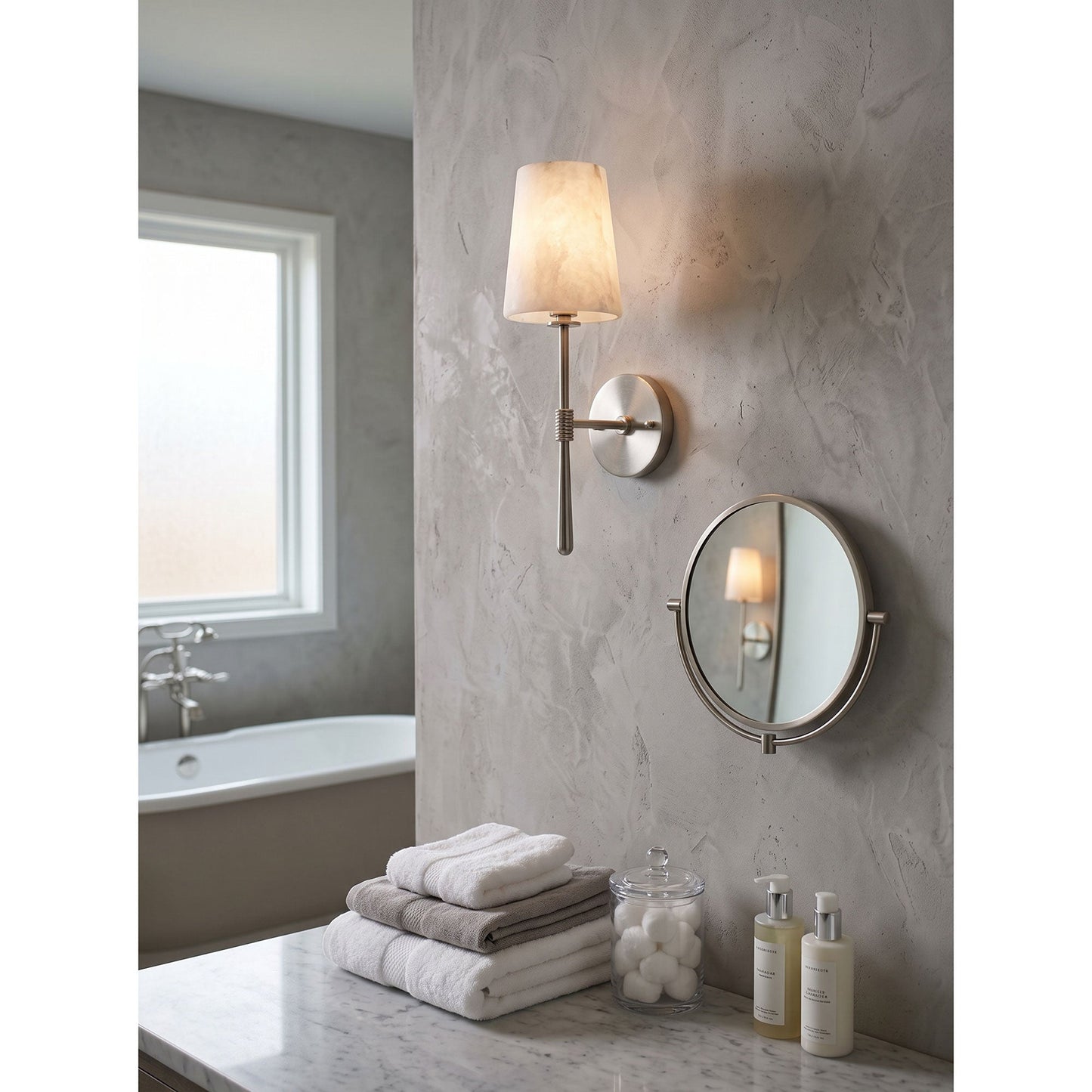 Vionon Alabaster Wall Sconce