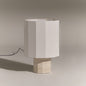 Roma Dodecagon Travertine Table Lamp