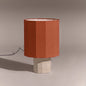 Roma Dodecagon Travertine Table Lamp