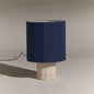 Roma Dodecagon Travertine Table Lamp