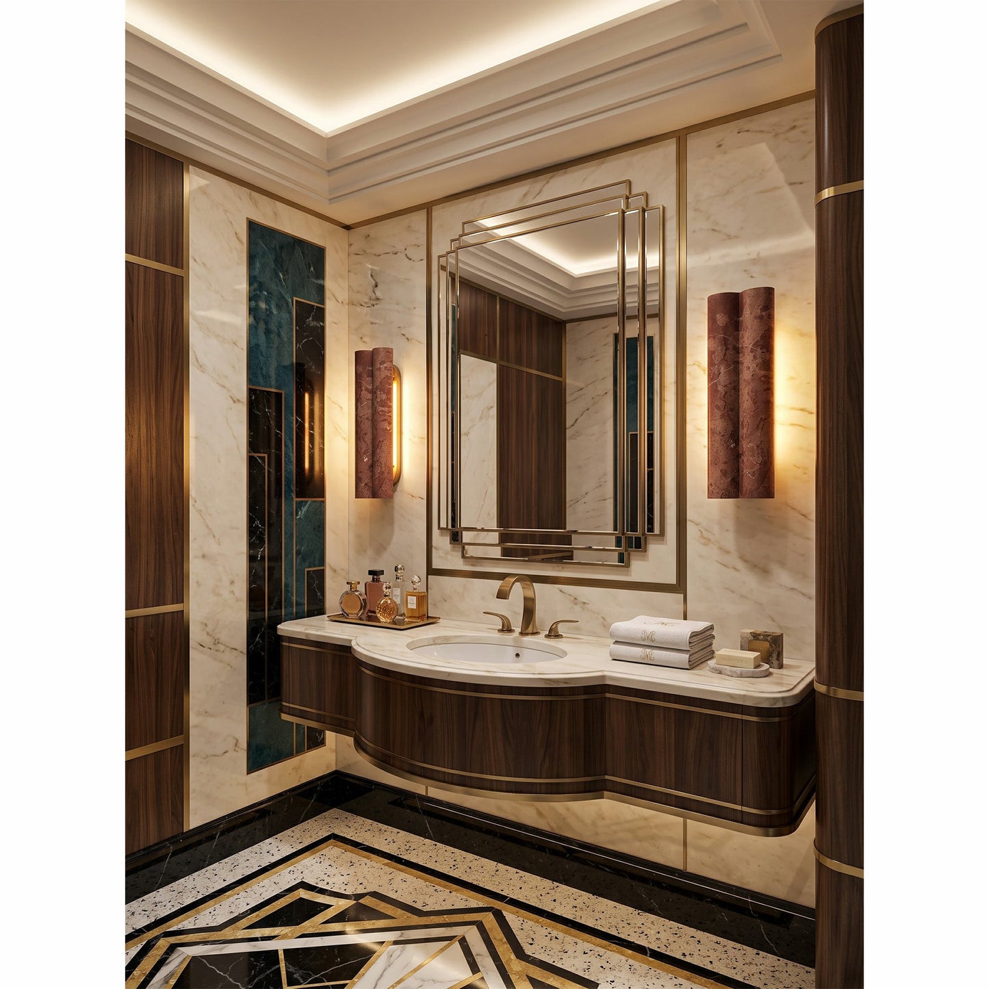 Lysex Marble Wall Sconce