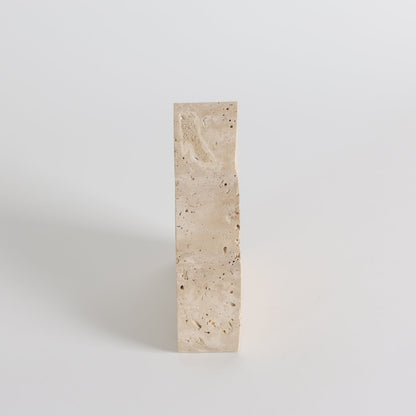 Solune Travertine Bookends