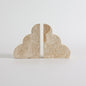 Solune Travertine Bookends