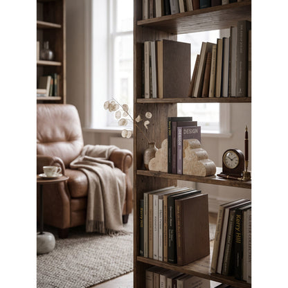 Solune Travertine Bookends