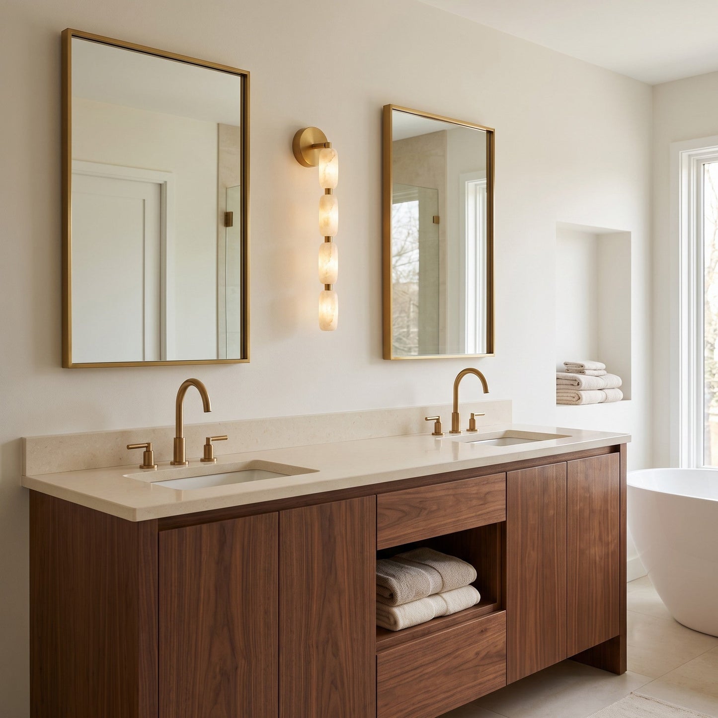 Corance Alabaster Wall Sconce