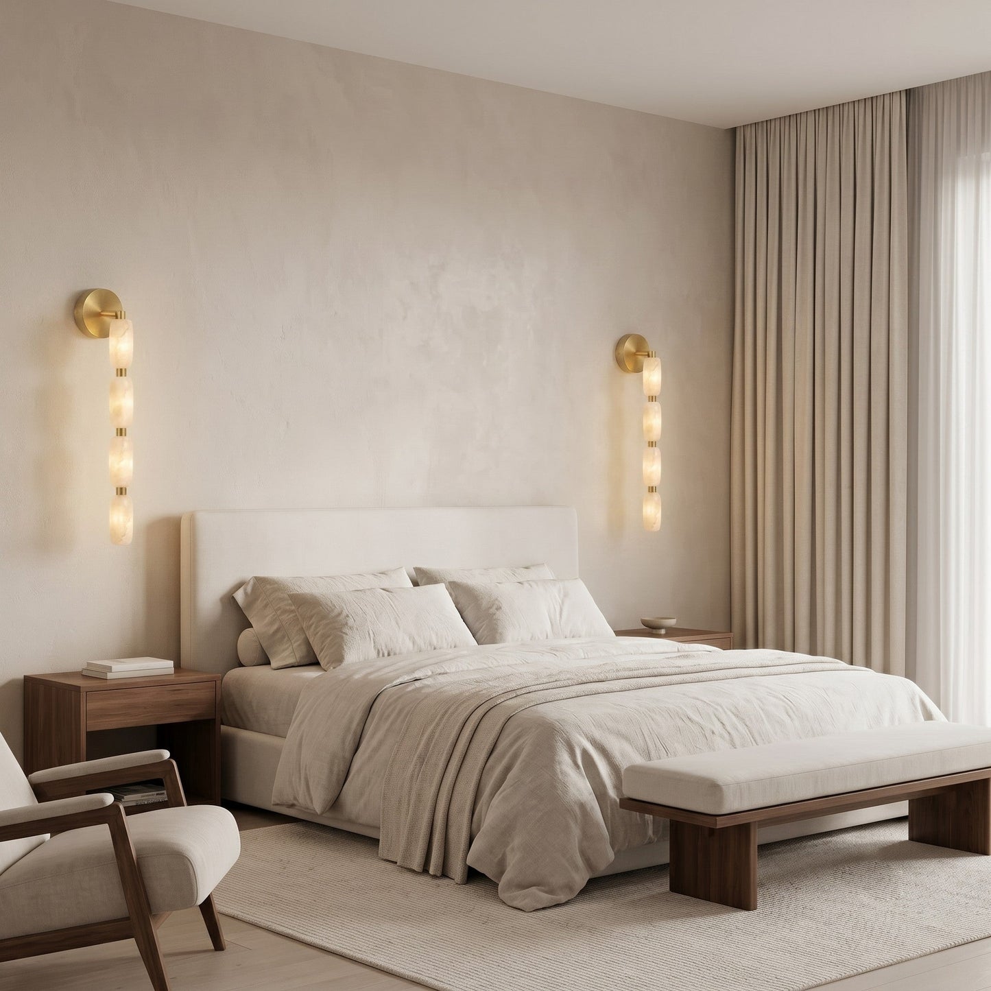 Corance Alabaster Wall Sconce
