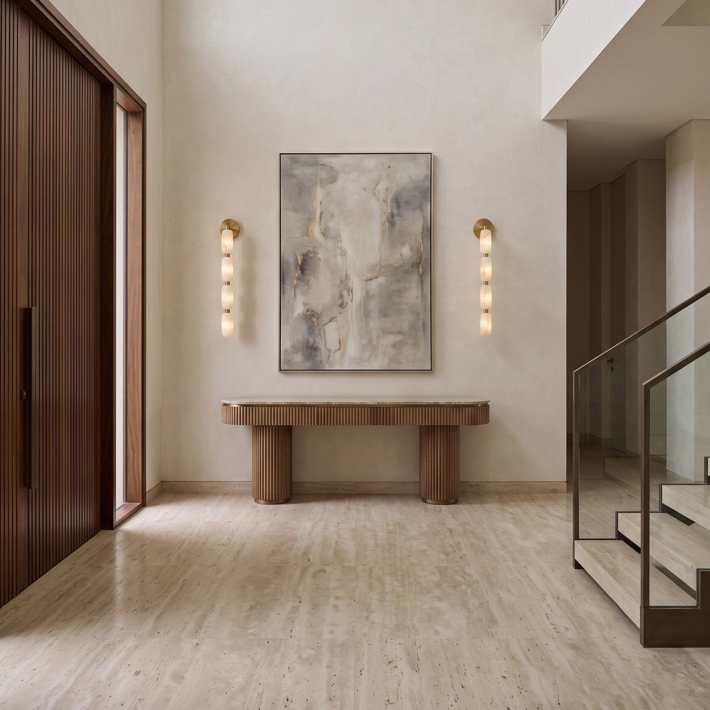 Corance Alabaster Wall Sconce
