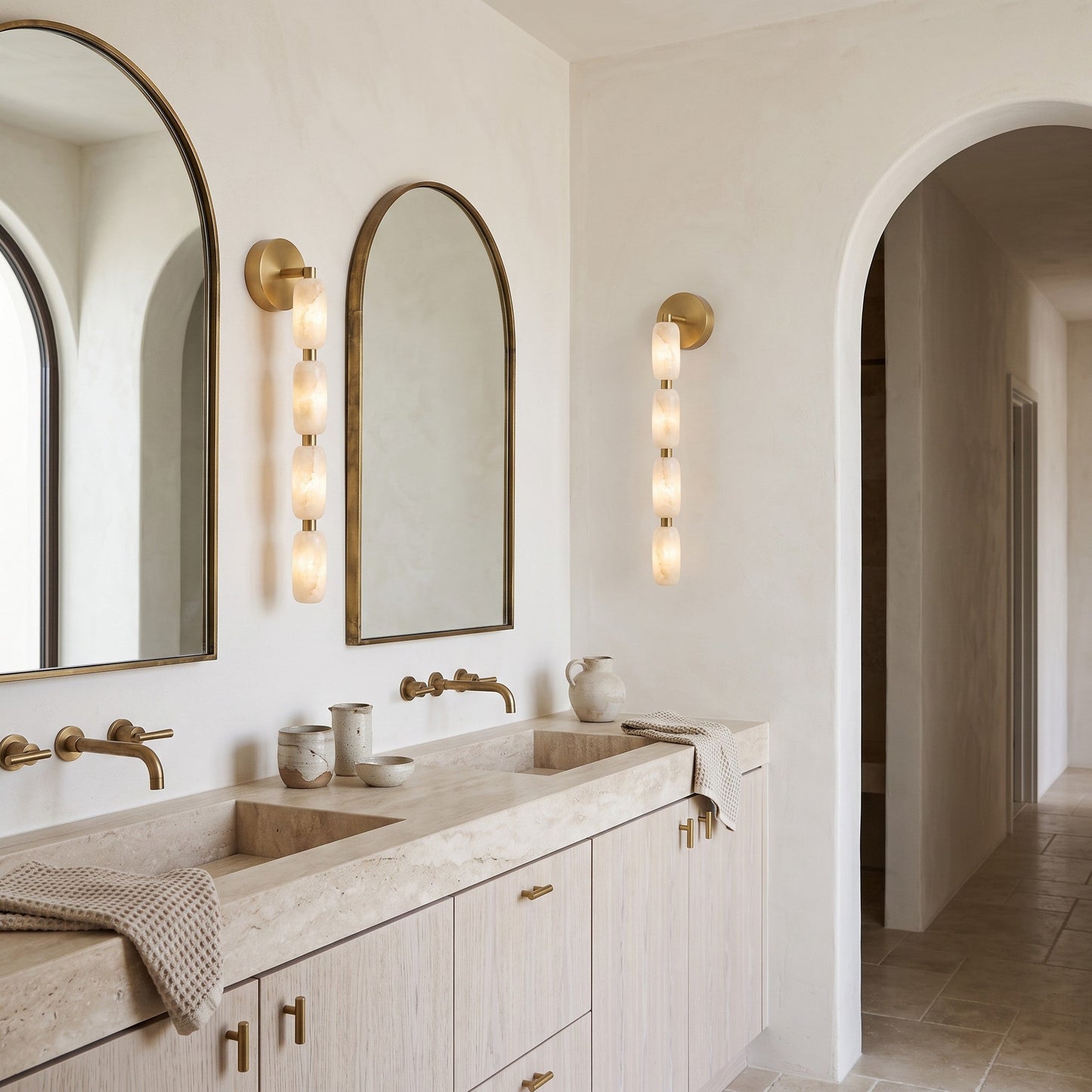 Corance Alabaster Wall Sconce