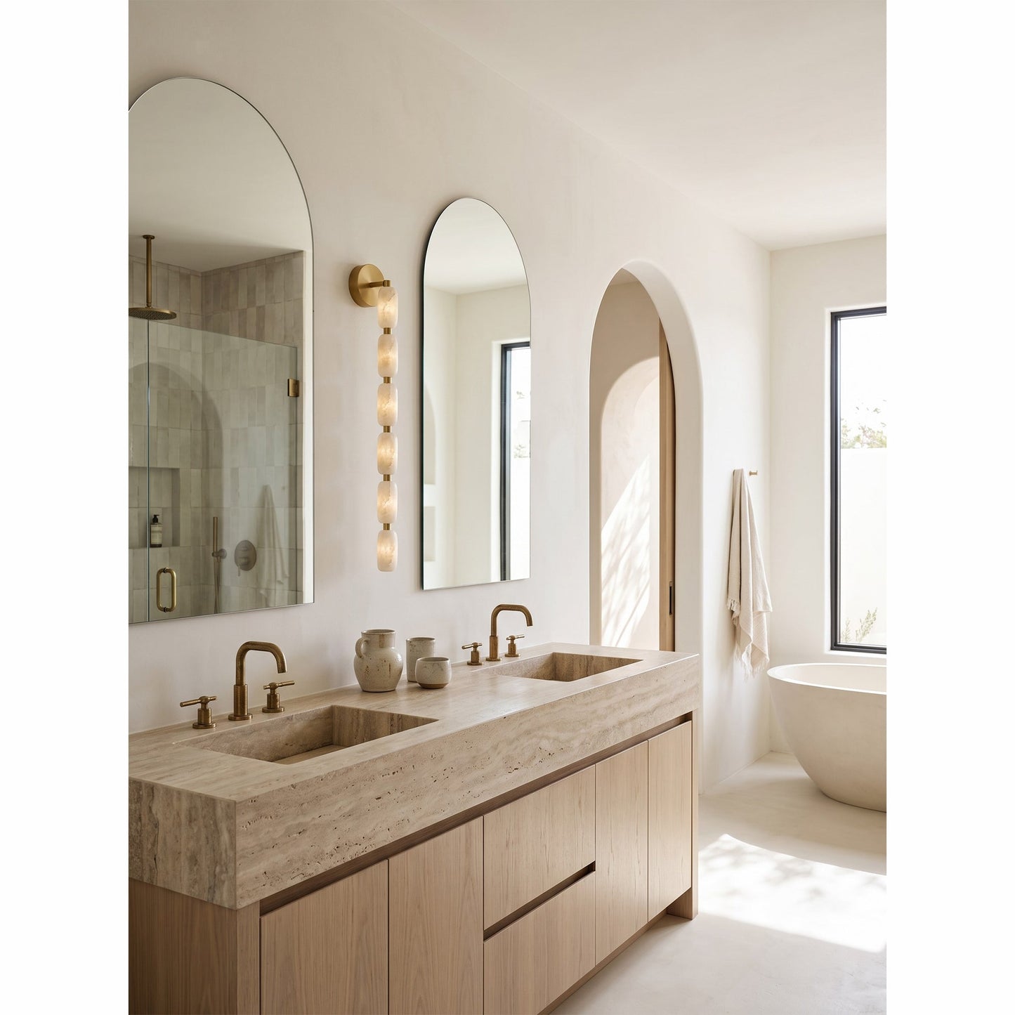 Corance Alabaster Wall Sconce
