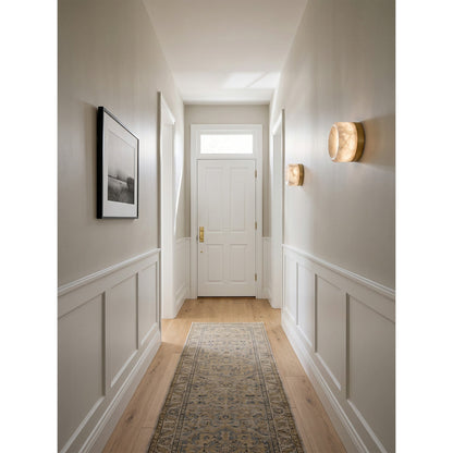 Dorola Ring Alabaster Wall Sconce