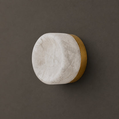 Dorola Ring Alabaster Wall Sconce