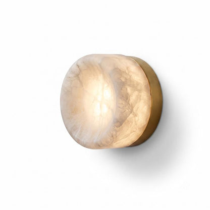Dorola Ring Alabaster Wall Sconce
