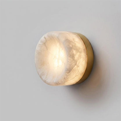 Dorola Ring Alabaster Wall Sconce