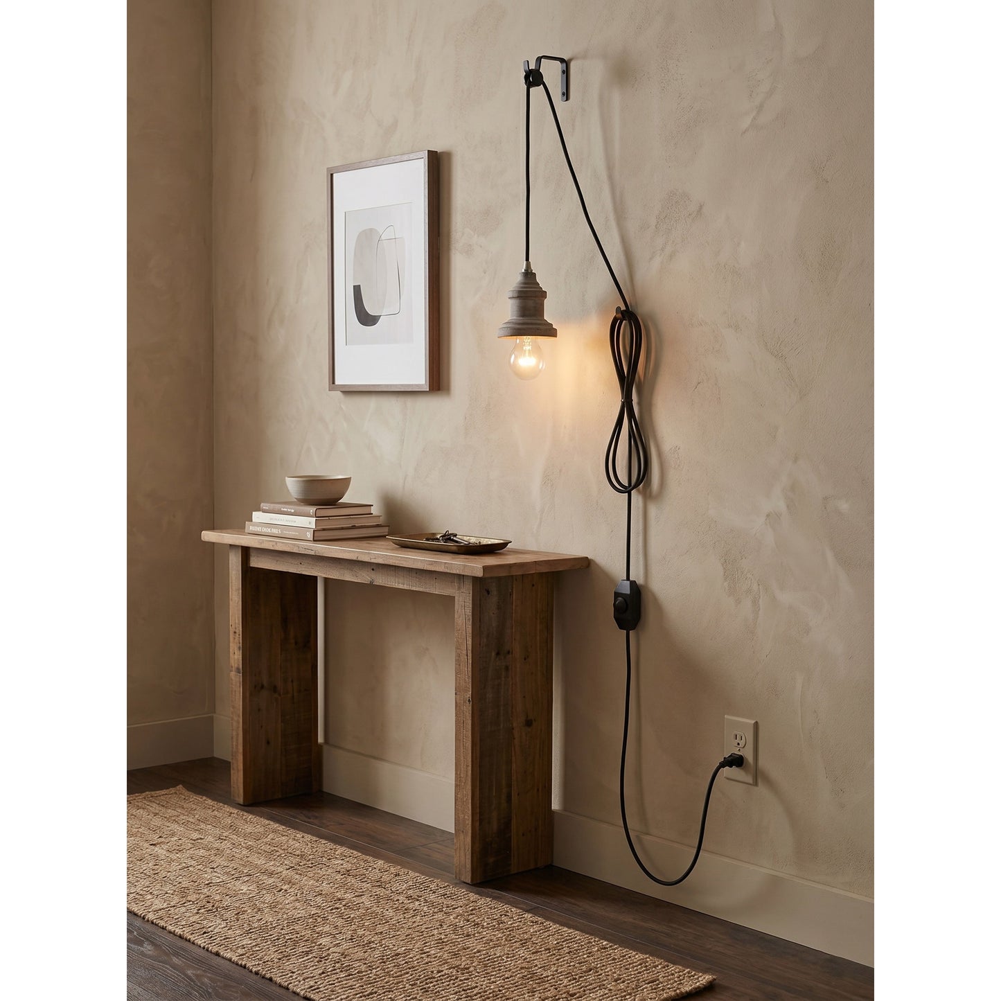 Silvares Wood Swag Lights