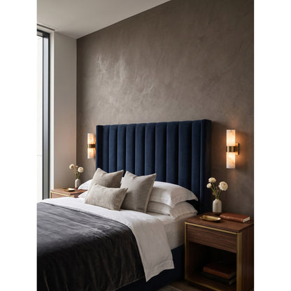 Soleil Fluted Alabaster Wall Sconce