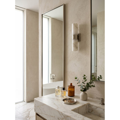 Soleil Fluted Alabaster Wall Sconce