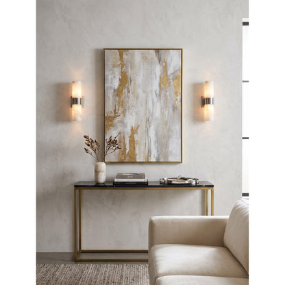 Soleil Fluted Alabaster Wall Sconce